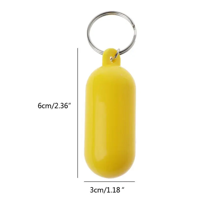 Floating Keychain Yellow/White