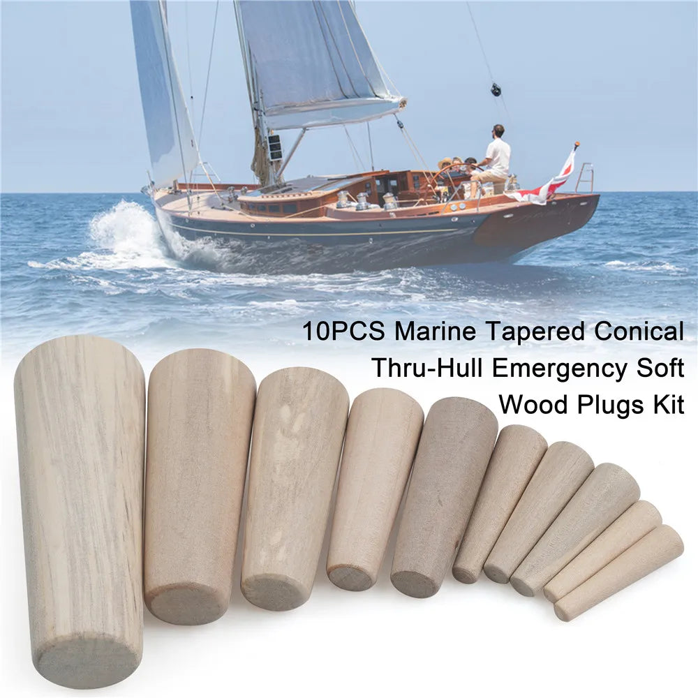 10Pcs Emergency Wooden Hole Plug Kit