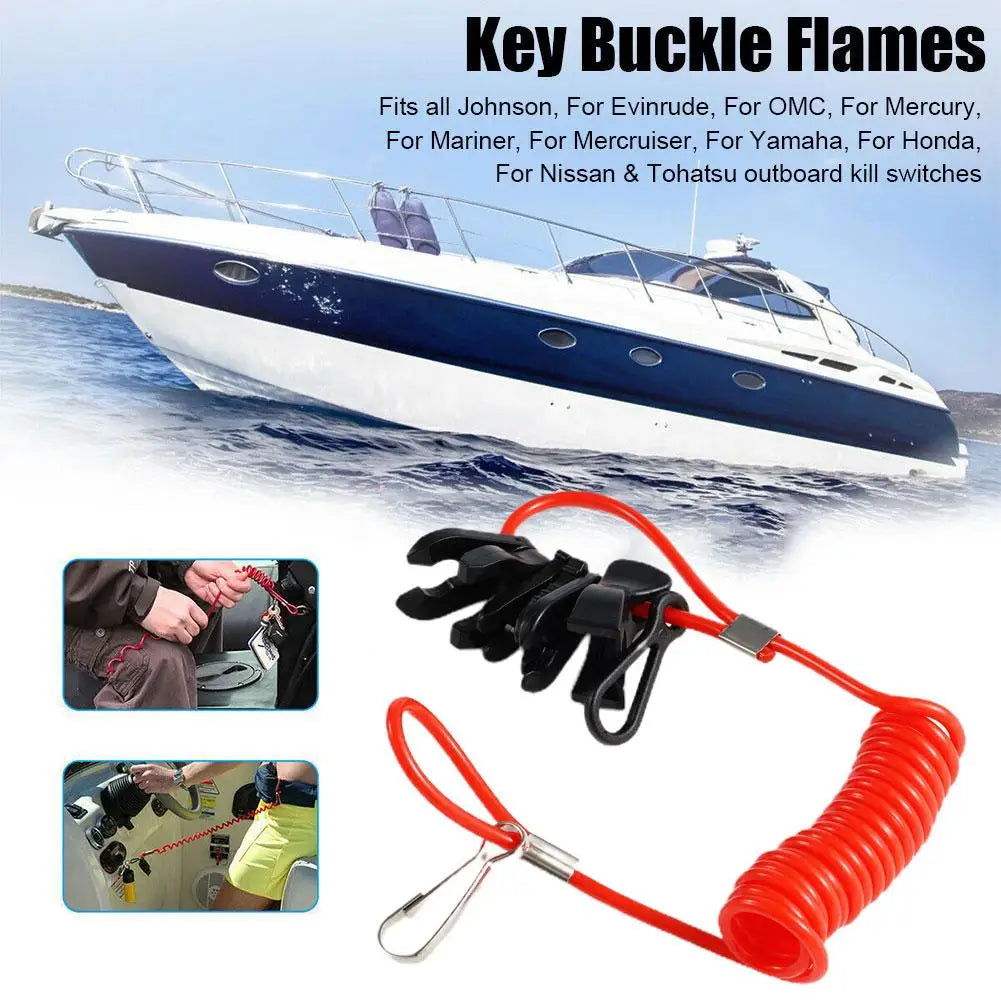 Outboard Kill Switch Key w/ Lanyard - 7 different Keys