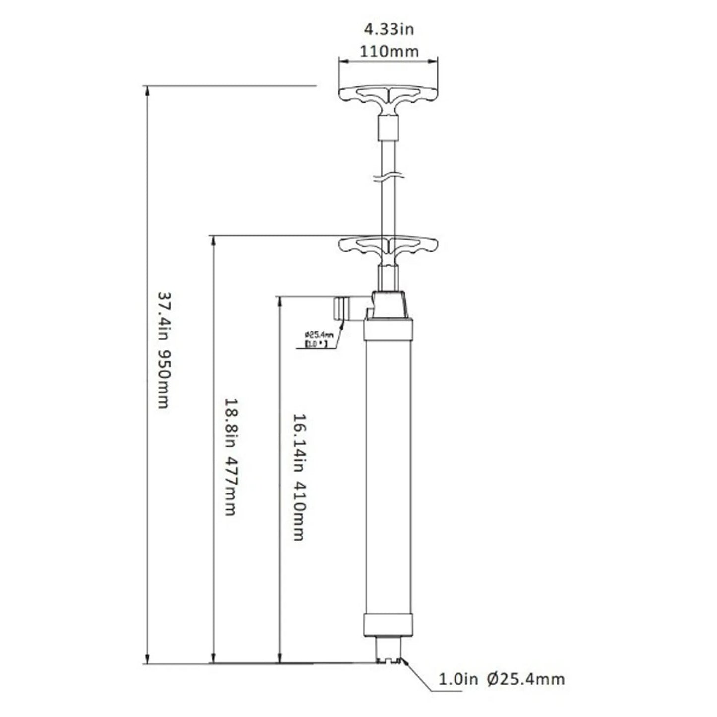 Manual Bilge Pump w/Hose