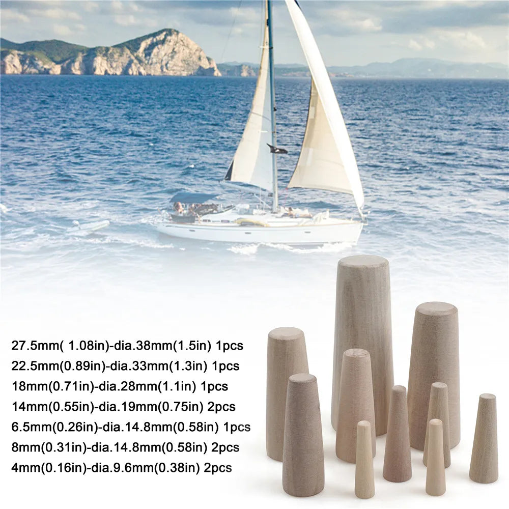 10Pcs Emergency Wooden Hole Plug Kit