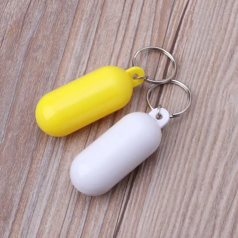 Floating Keychain Yellow/White