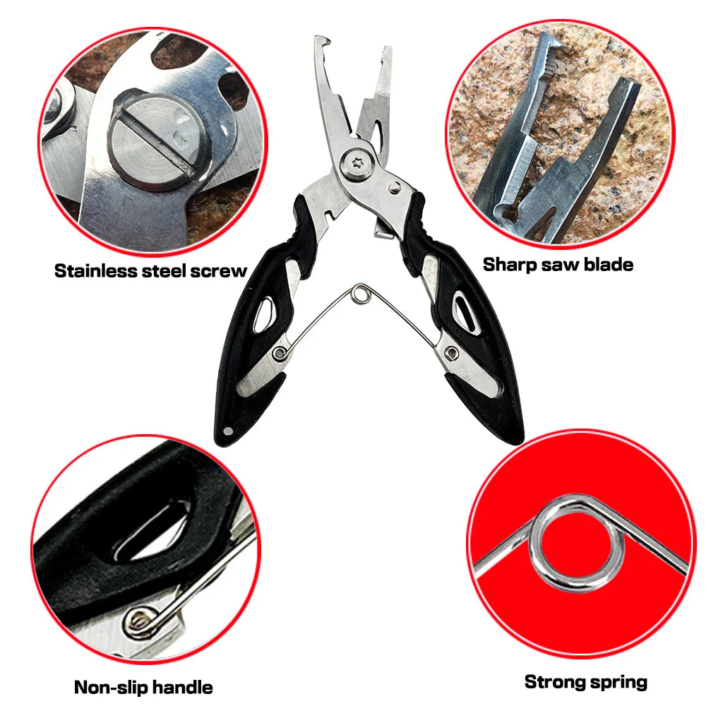 Stainless Steel 21/17cm Lure Pliers & Fish Grabber