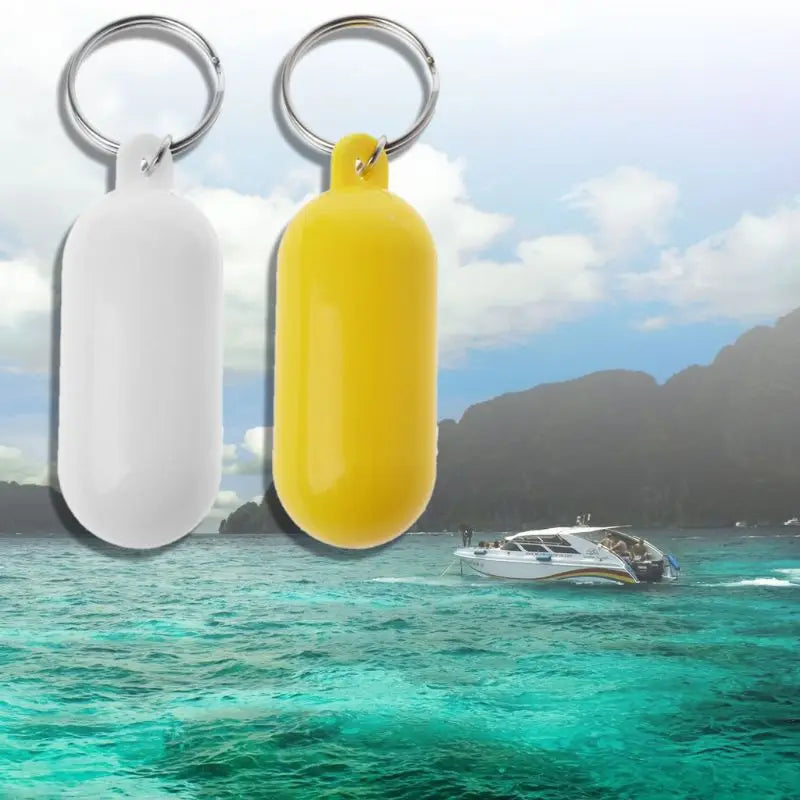 Floating Keychain Yellow/White