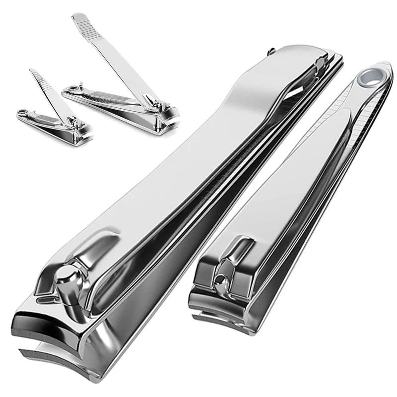 Stainless steel nail clippers with file