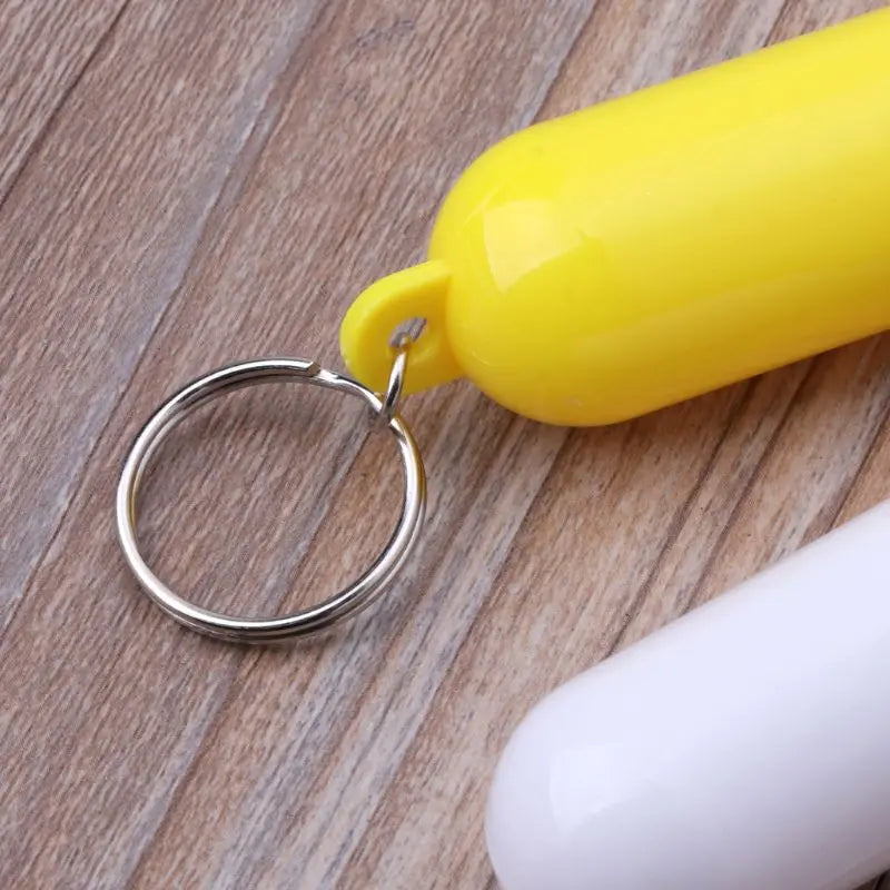 Floating Keychain Yellow/White